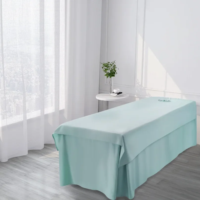 Luxurious silk fabric with a smooth and shiny finish.