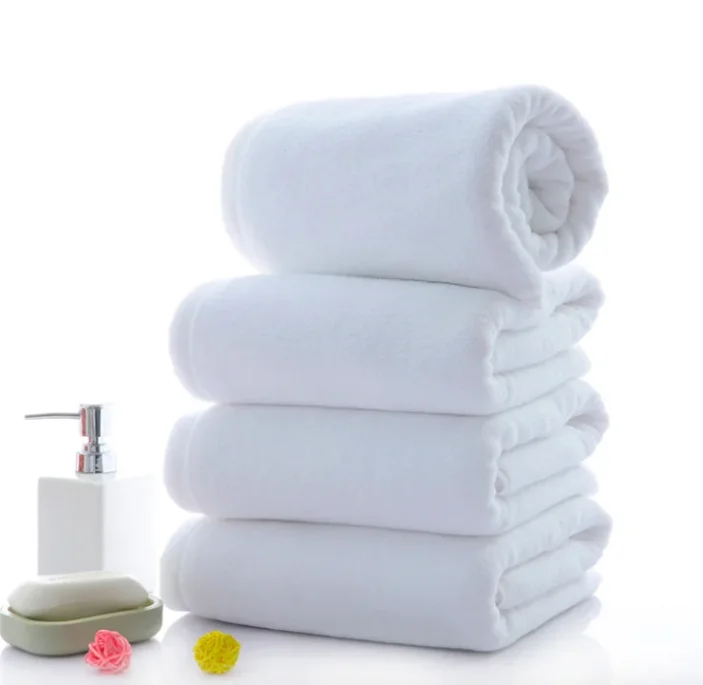 Display of various textile products in an artistic arrangement.
