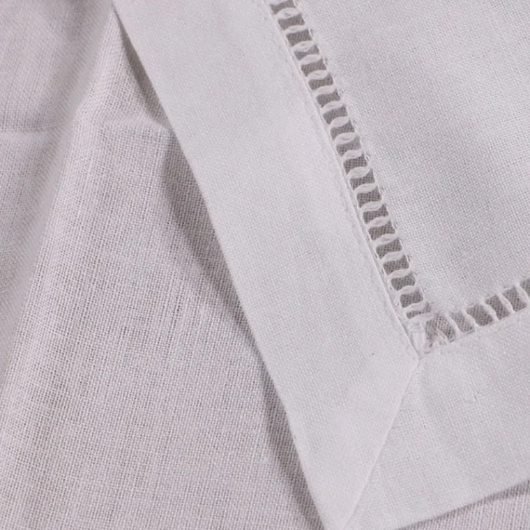 Close-up of handwoven fabric texture
