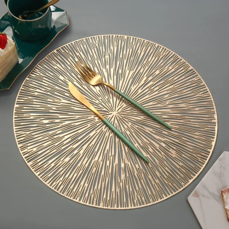 Detailed embroidery on fabric surface.
