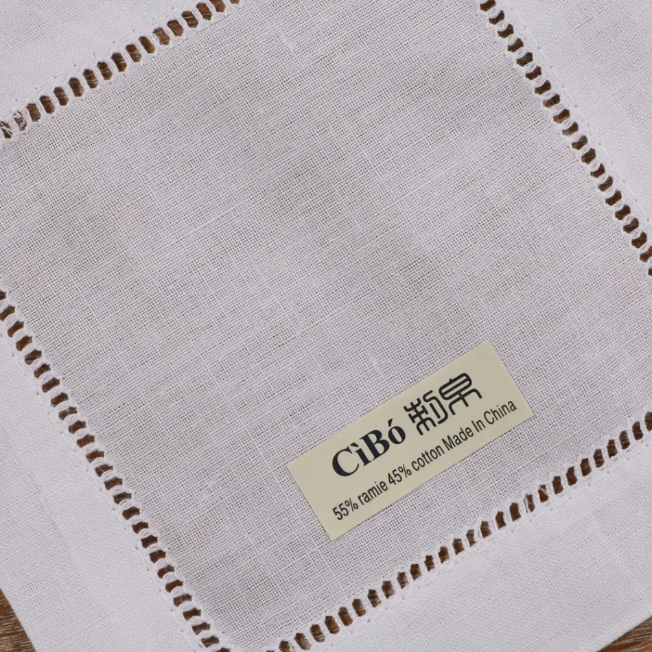Close-up of handwoven fabric texture.