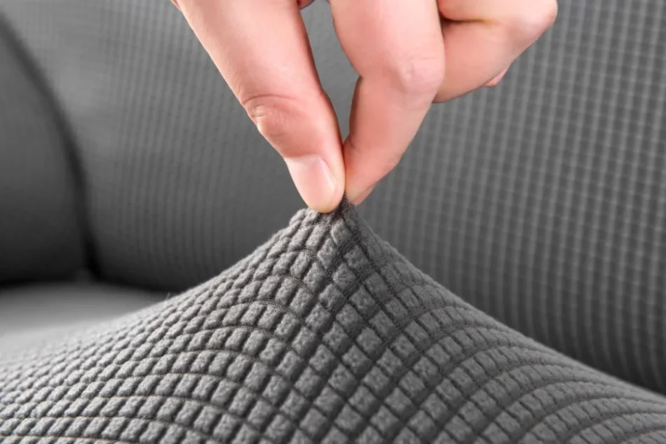 Close-up of smooth silk fabric