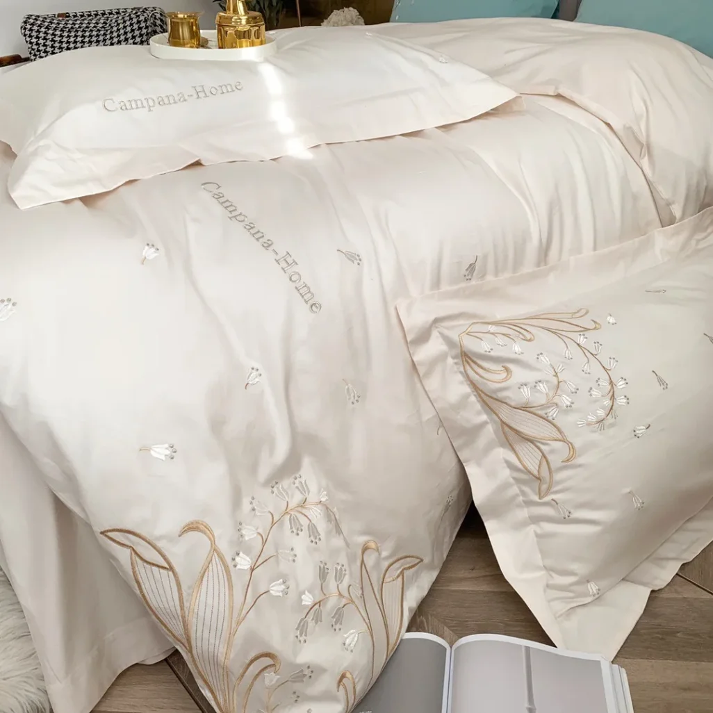 Delicate lace fabric detail with floral patterns.