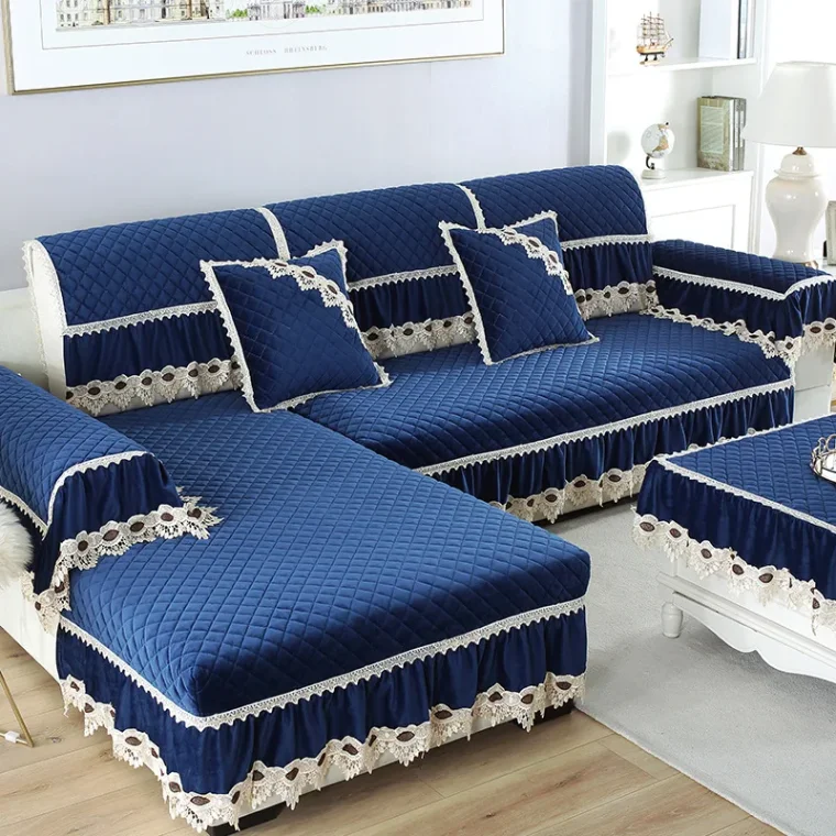 Luxury textile with intricate floral design.