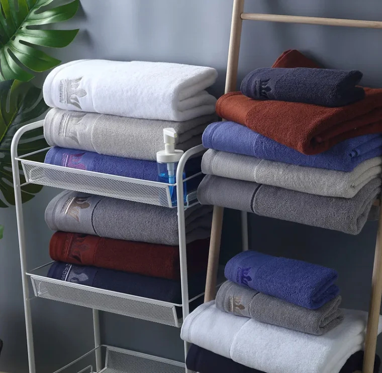 Modern textile featuring geometric patterns.