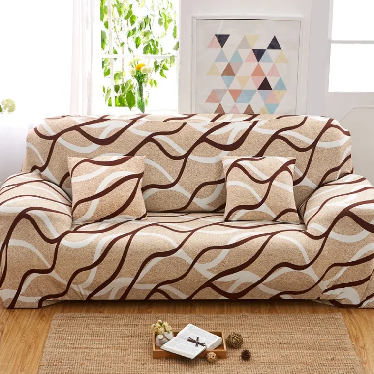 Handwoven fabric with geometric pattern