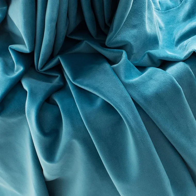 Close-up of smooth and shiny silk fabric