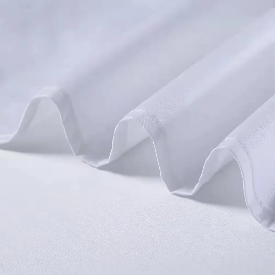 Natural cotton textile material display.