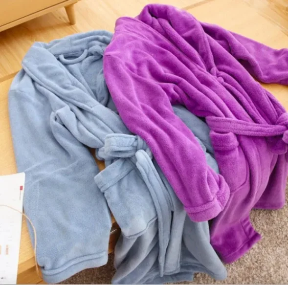 Factory Direct Wholesale Unisex Super Soft Microfiber Quick-Dry Bathrobes
