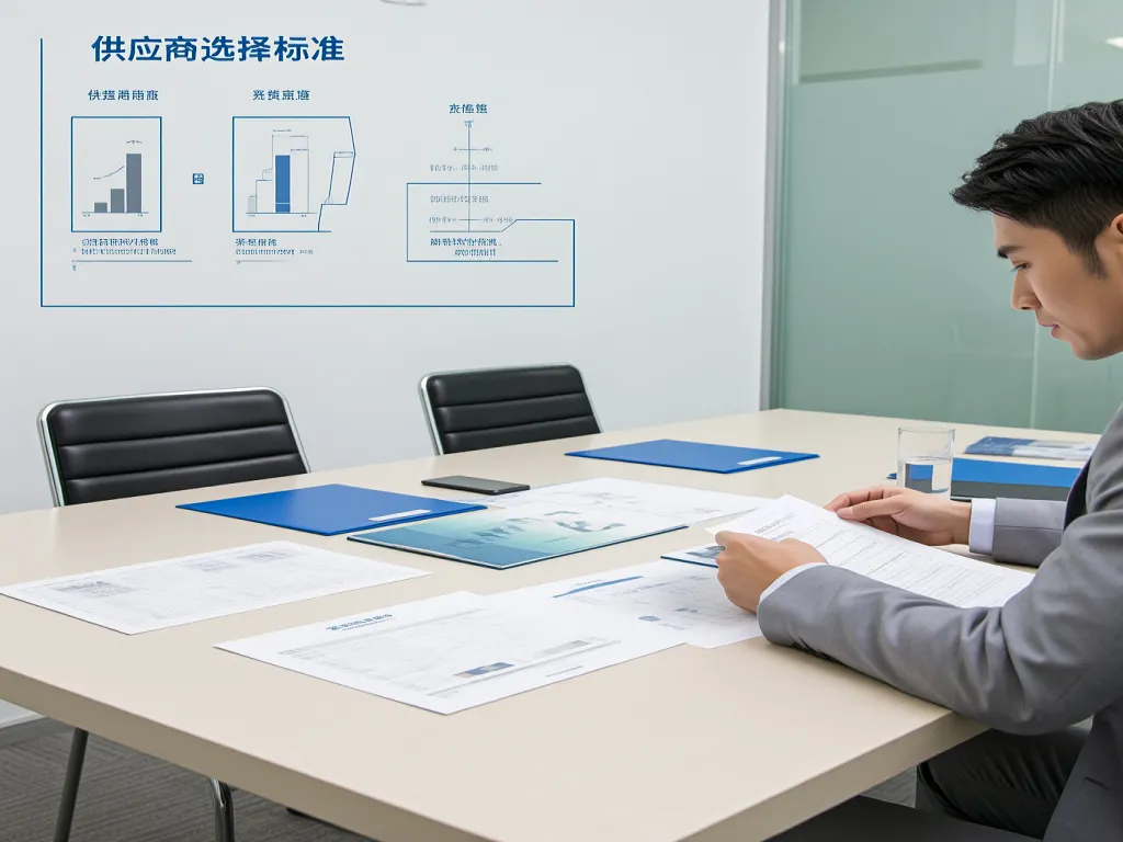 A business meeting in progress with documents on a table linen covered table