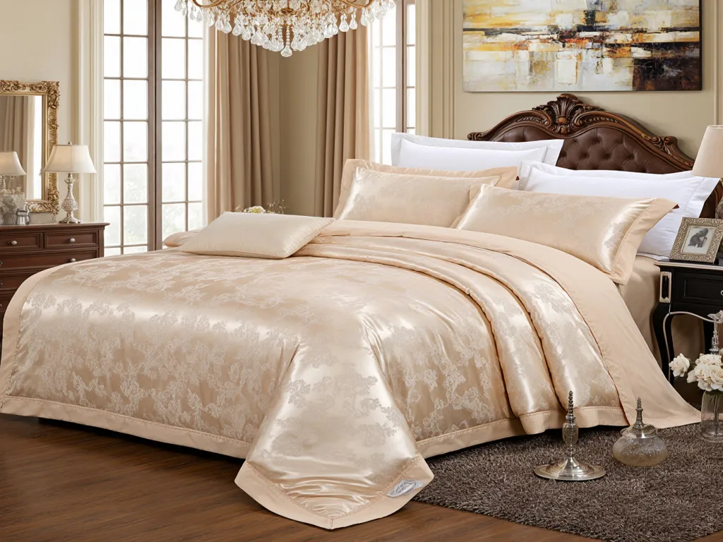 Elegant bedroom featuring luxury hotel linens