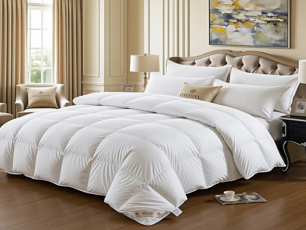 Plush hotel quality duvet on a well-decorated bed