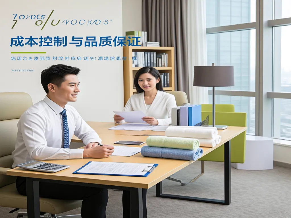 Business people discussing cheap wholesale hotel towels