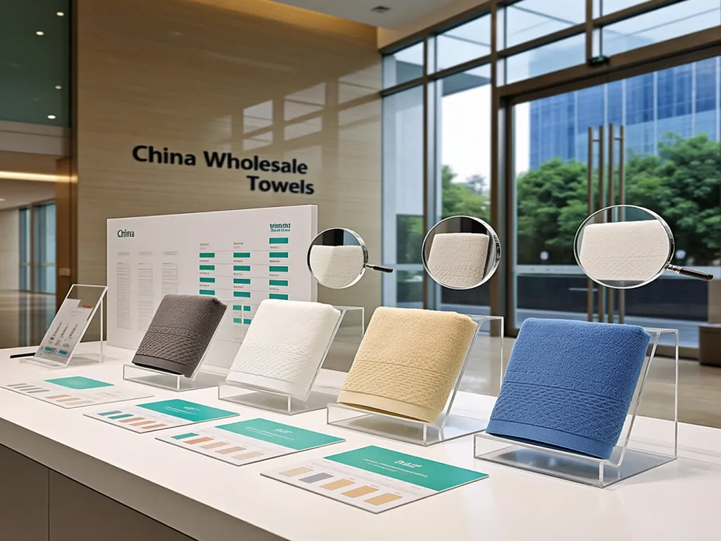 Display of hotel towels wholesale in China