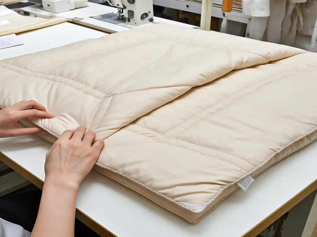 Manufacturing process of hotel grand duvet cover