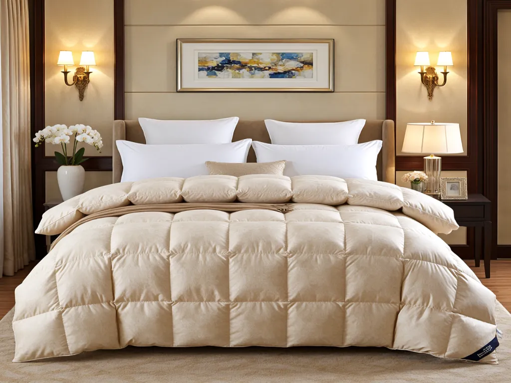 Luxury hotel grand duvet cover on a bed