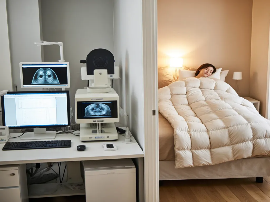Woman sleeping comfortably with a hotel style duvet